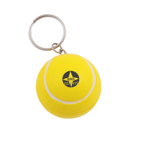 Anti-stress Tennisbal met sleutelhanger