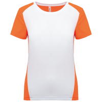White / Fluorescent Orange