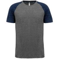 Grey Heather / Sporty Navy Heather