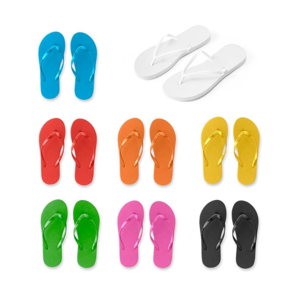 MAUPITI S / M. Comfortabele slippers met EVA-zolen en PVC-bandjes