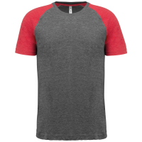 Grey Heather / Sporty Red Heather