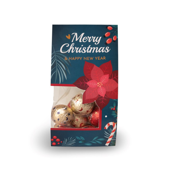 Chocolade Kerstballetjes in Luxe Geschenkverpakking (100 gram)