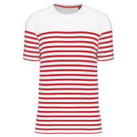 White / Red Stripe